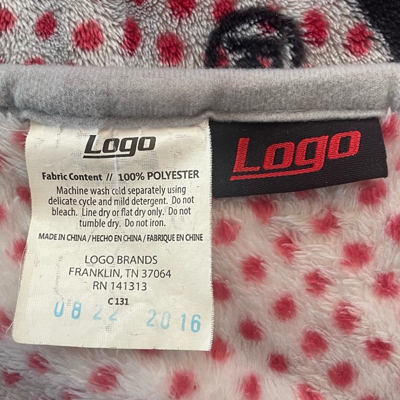 Logo Alabama Crimson Tide Football Stadium Fleece Blanket Throw - Picture 3 of 3